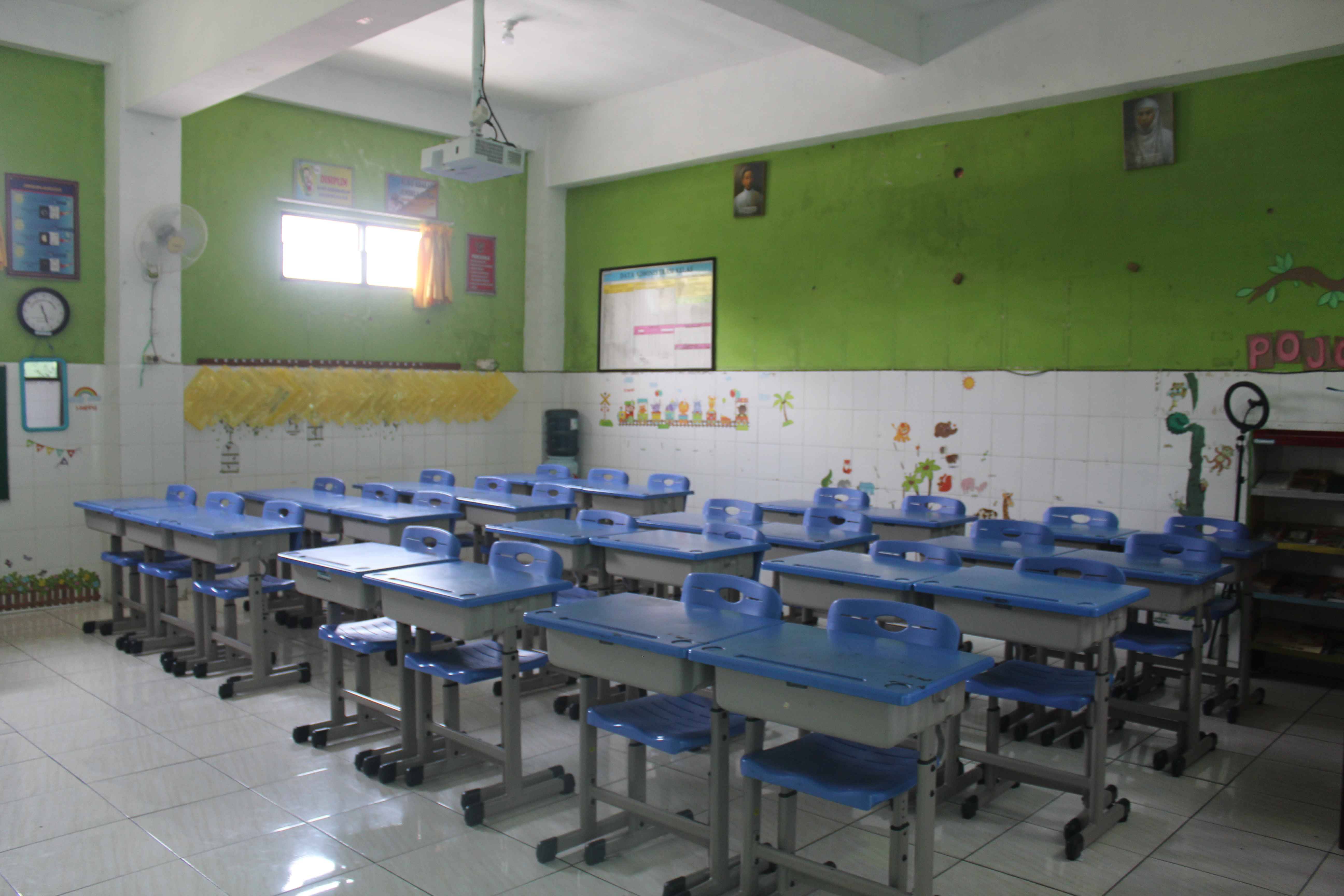 Ruang Kelas Ber-AC dan Dilengkapi Proyektor